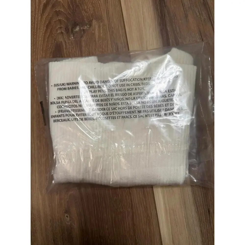 Reformation Cream Ribbed Button-Front Tank Top - Picture 5 of 5